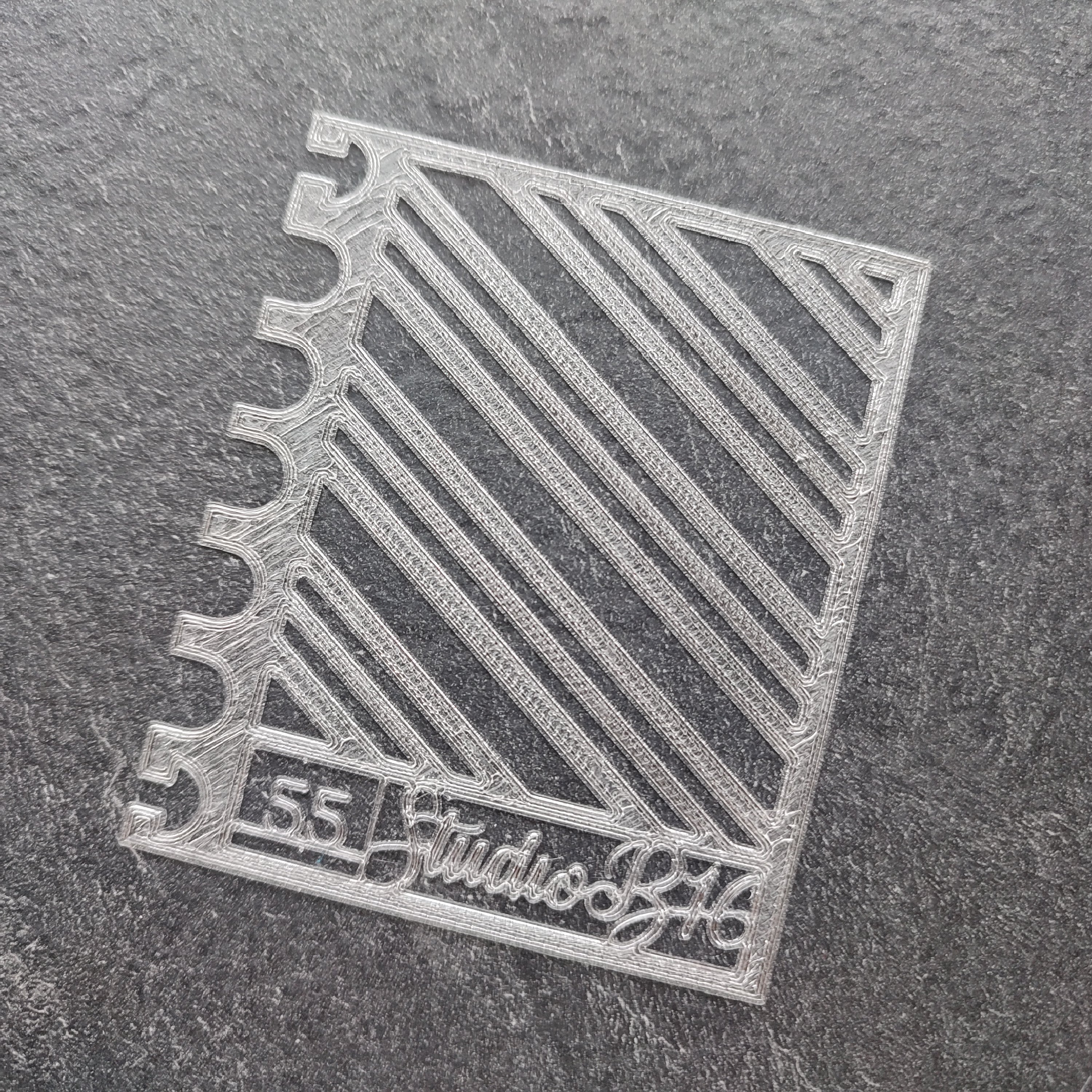 Candy stripe Stencil - Small, number 55