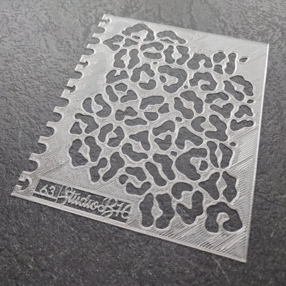 Leopard Pattern Stencil - Large, number 63