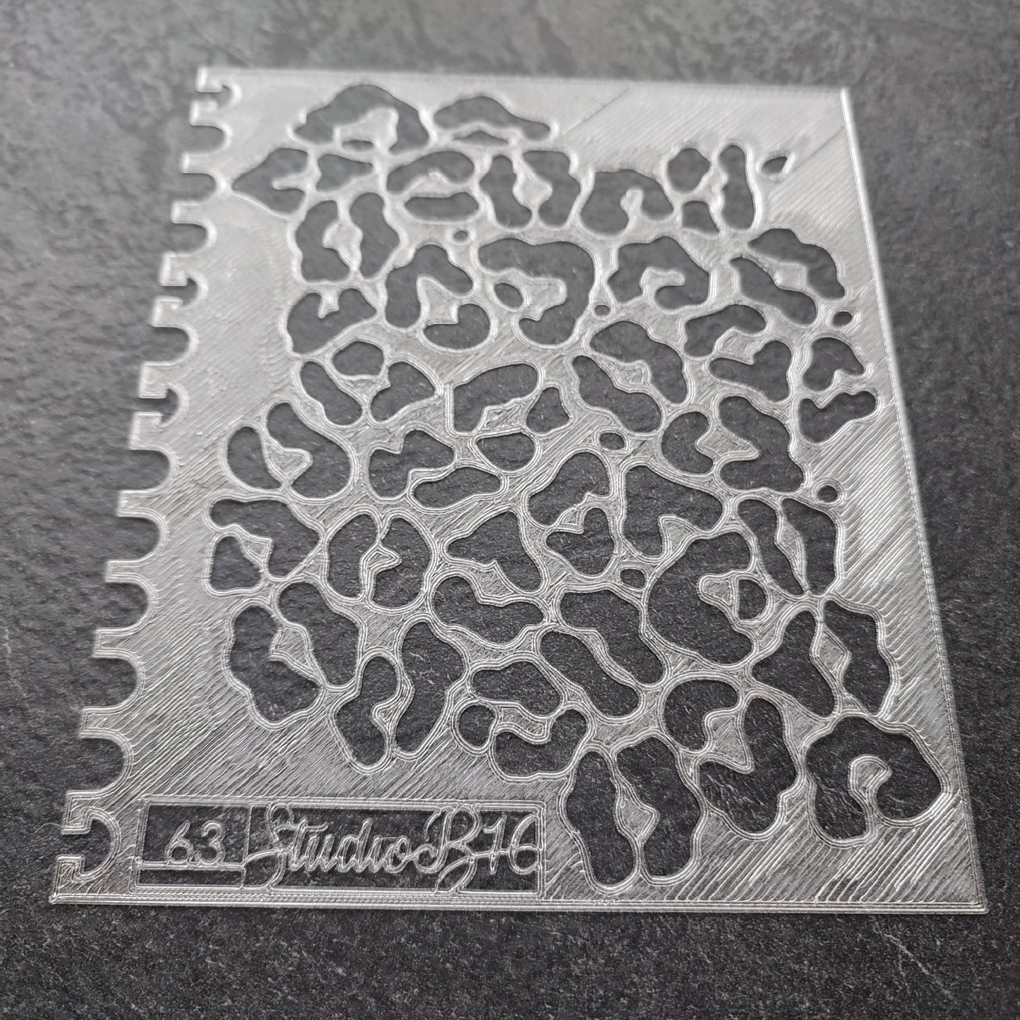 Leopard Pattern Stencil - Large, number 63