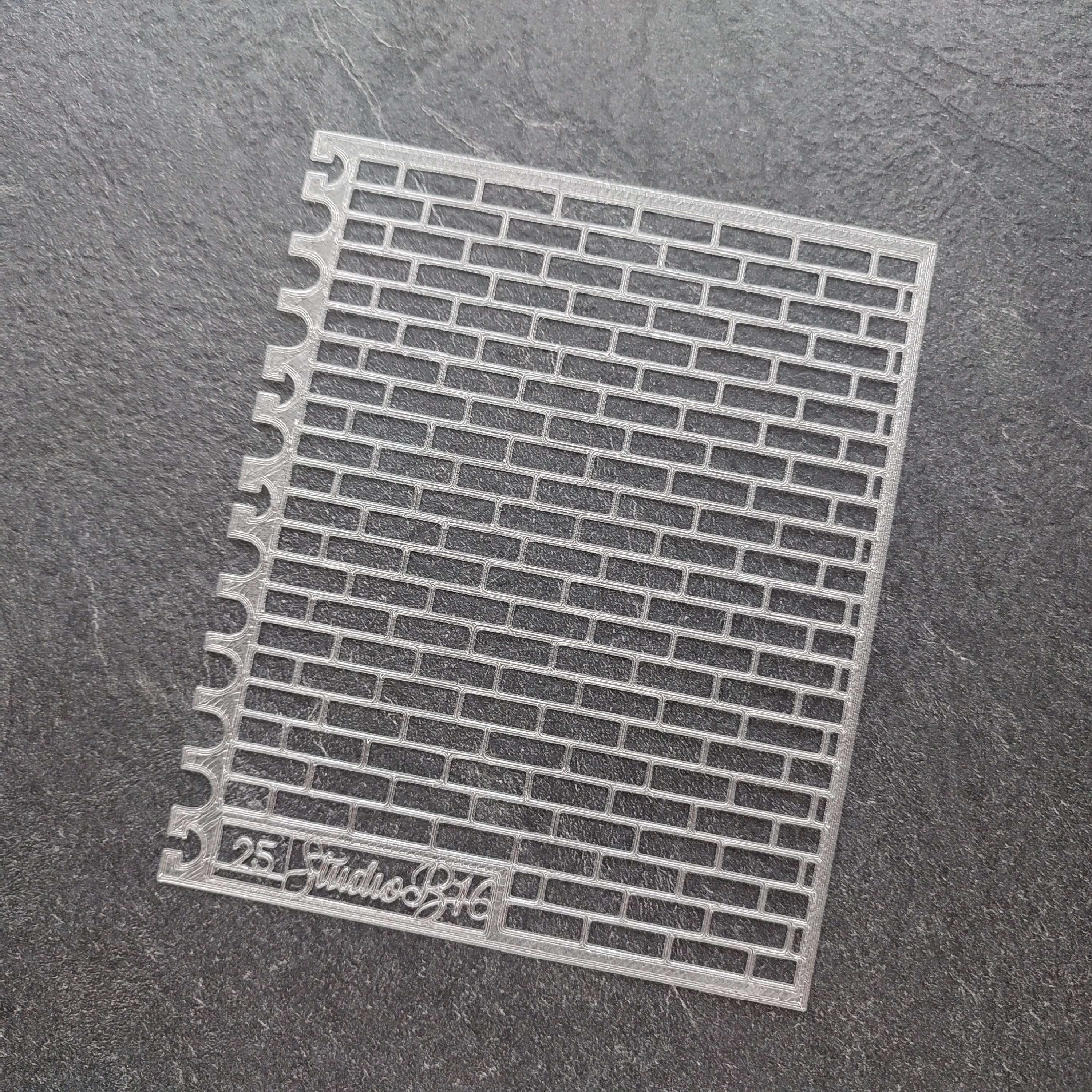 Brickwall pattern Stencil - Large, number 25