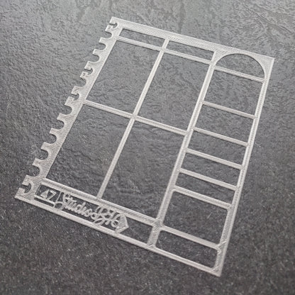 Classic layout boxes Stencil - Large, number 47