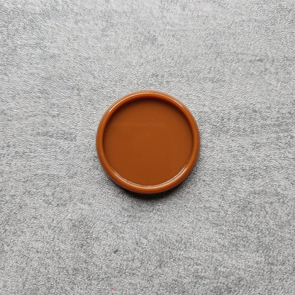 32mm plastic disc, gingerbread