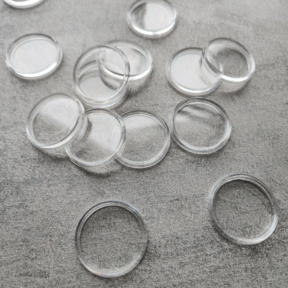 32mm plastic disc, clear