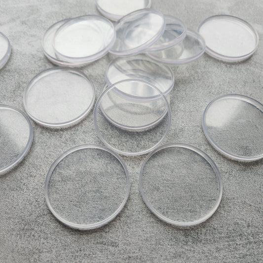 54mm plastic disc, clear