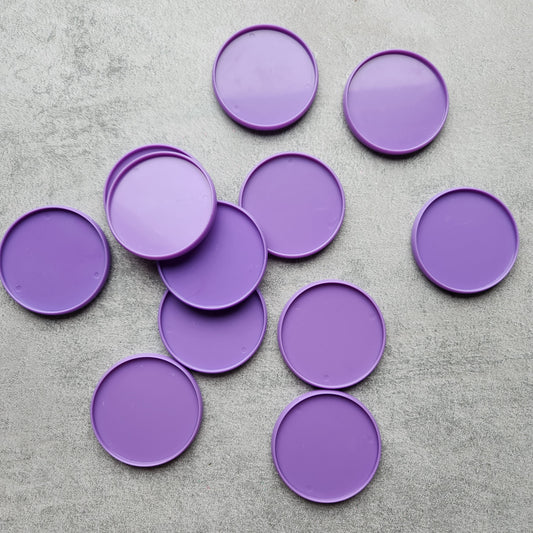 54mm plastic disc, purple