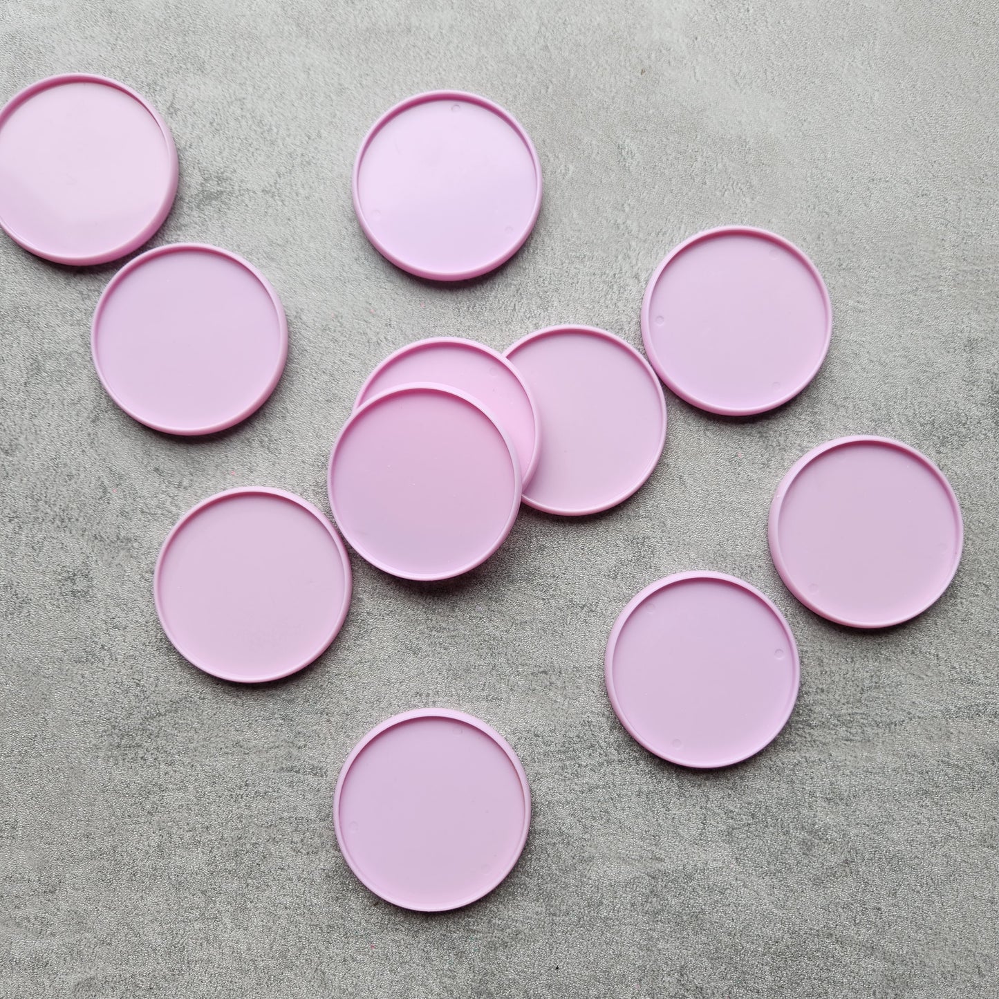 54mm plastic disc, pink