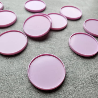 54mm plastic disc, pink