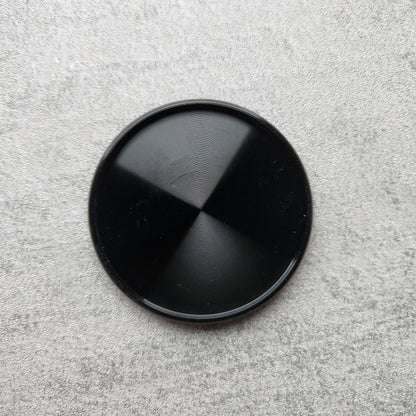 54mm metal disc, black