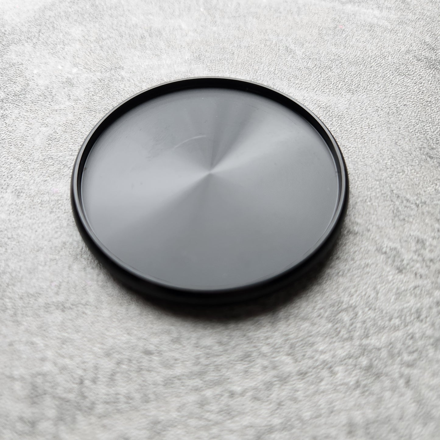 54mm metal disc, black