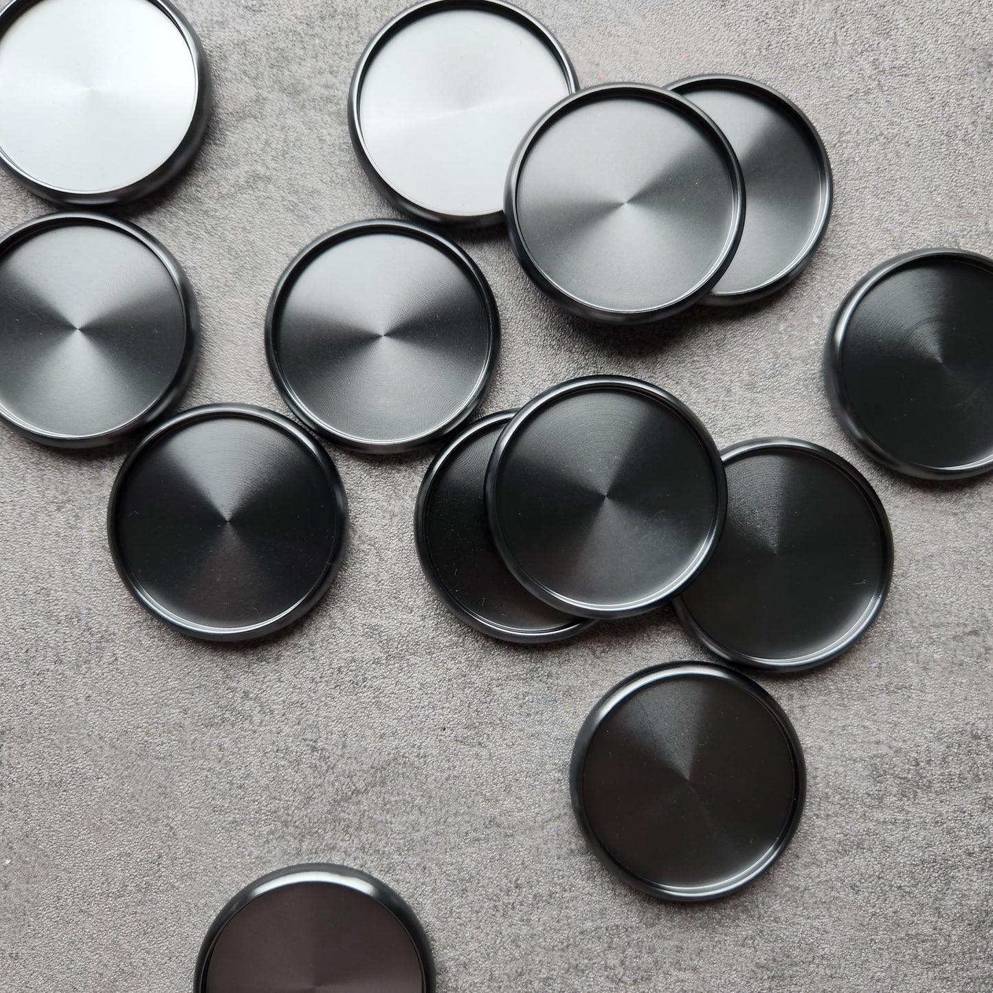 38mm metalt disc, gunmetal