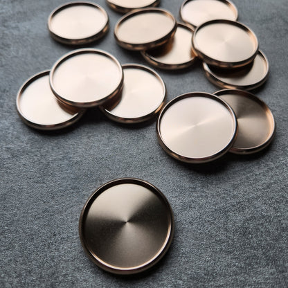 38mm metalt disc, rosegold