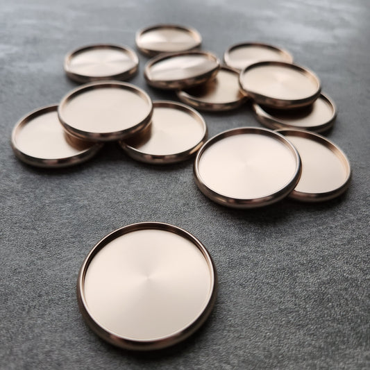 38mm metalt disc, rosegold