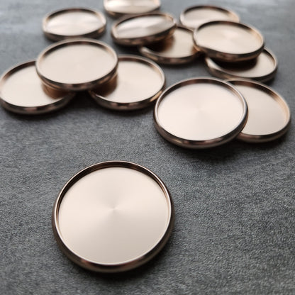 38mm metalt disc, rosegold