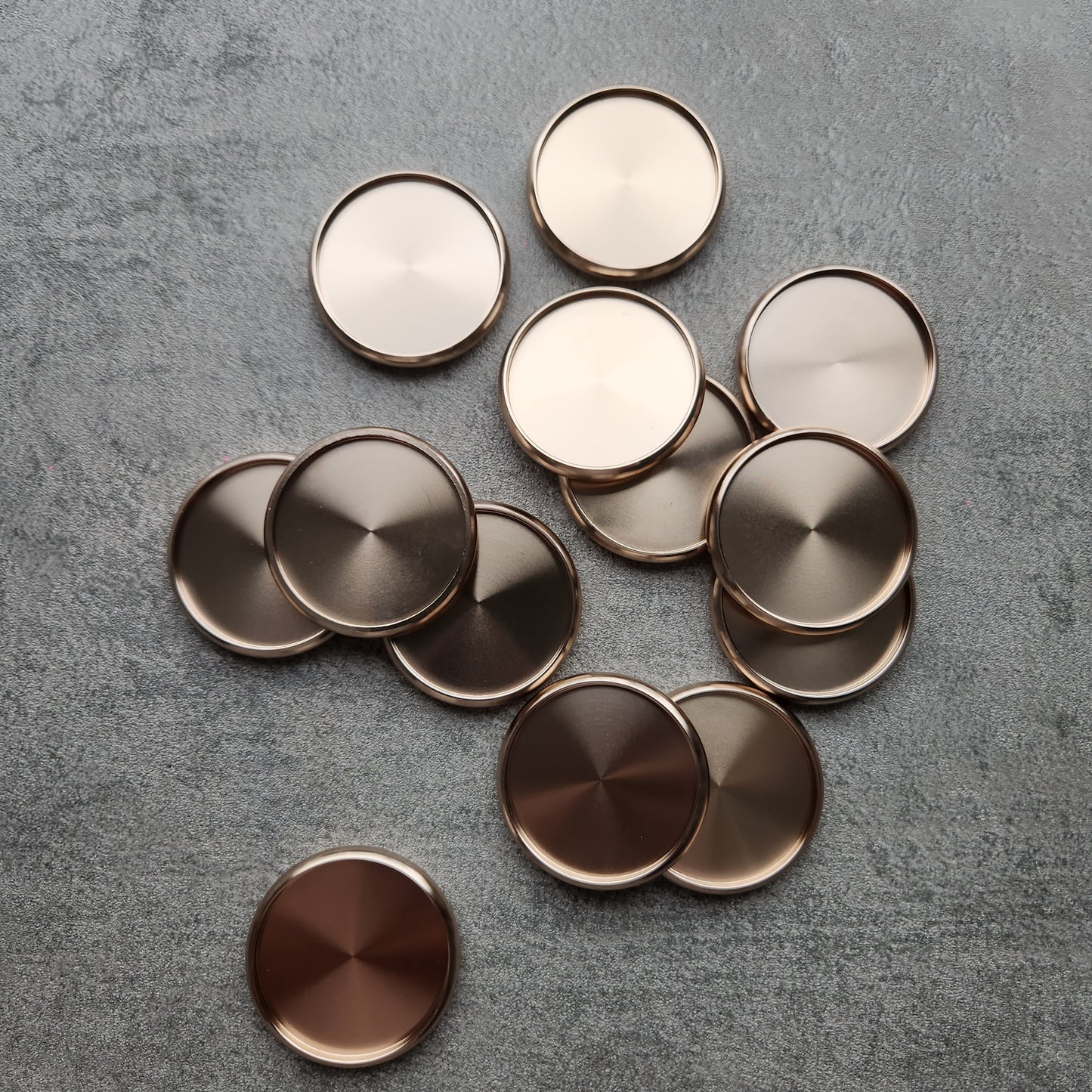 38mm metalt disc, rosegold