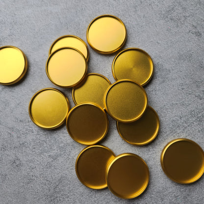 38mm metal disc, yellow