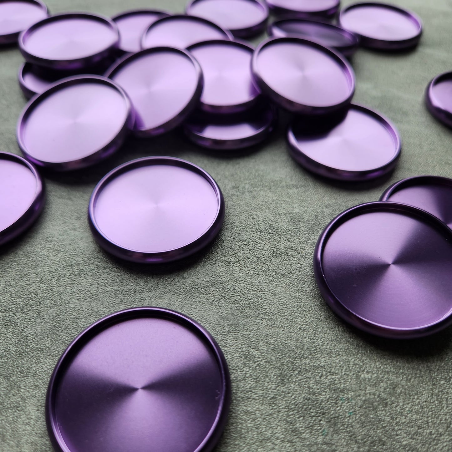 38mm metalt disc, purple