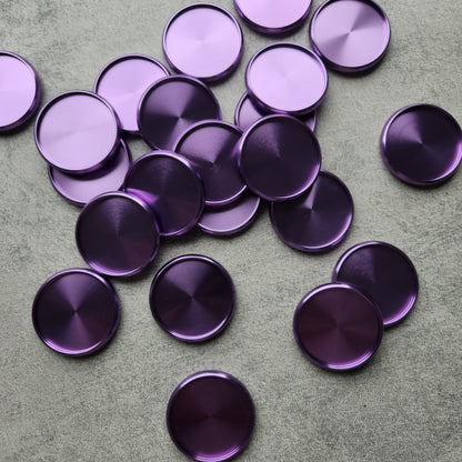 38mm metalt disc, purple