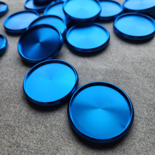 38mm metalt disc, blue