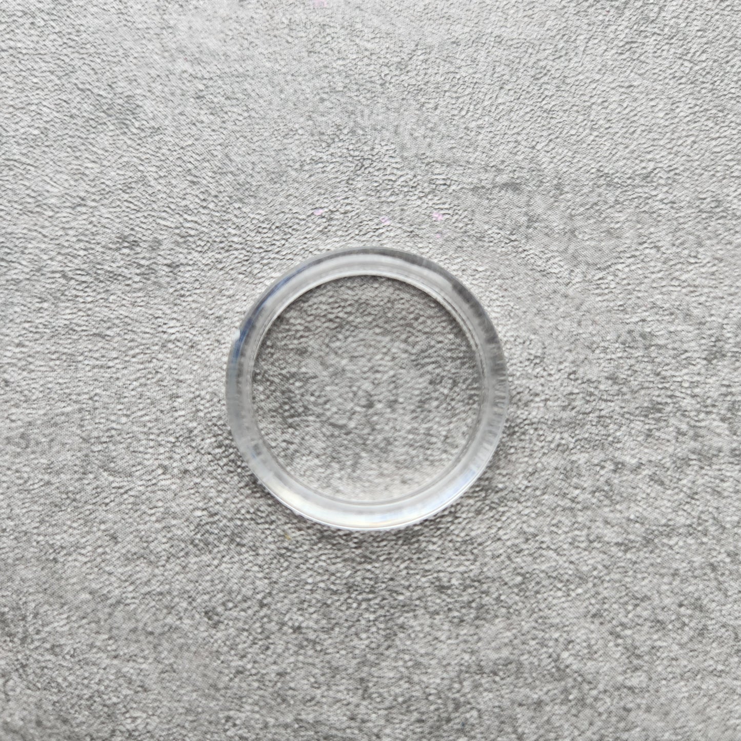 24mm plastic disc, clear