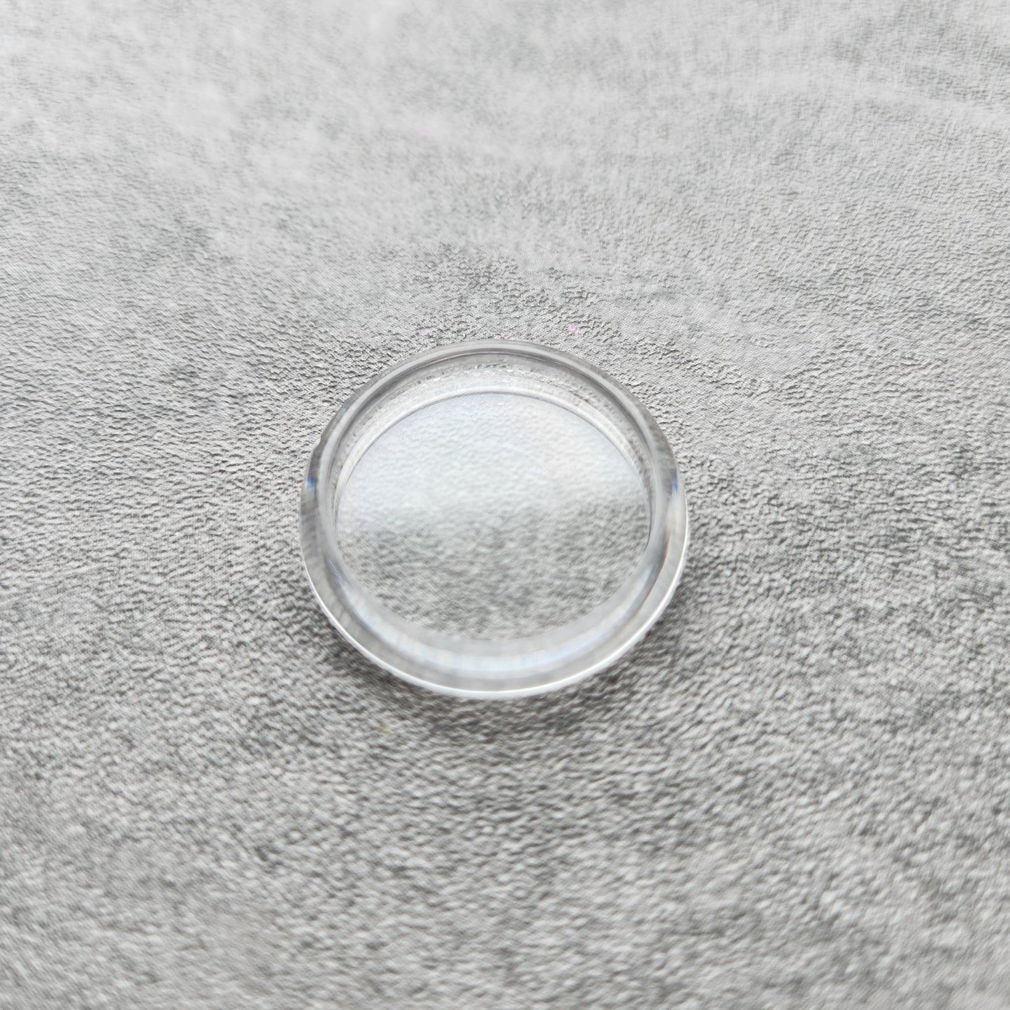 24mm plastic disc, clear