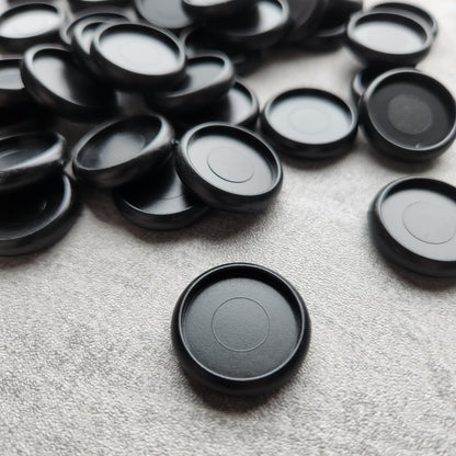 24mm plastic disc, black