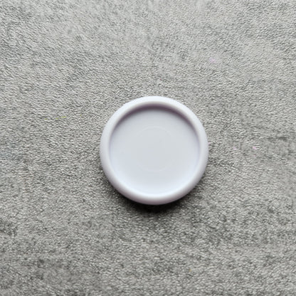 24mm plastic disc, white