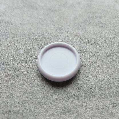 24mm plastic disc, white