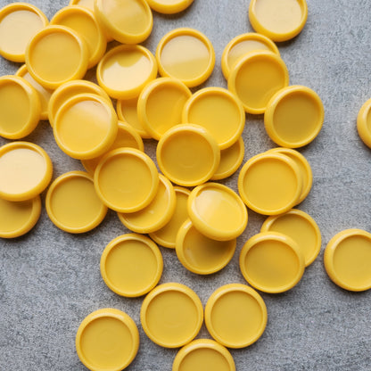 24mm plastic disc, yellow