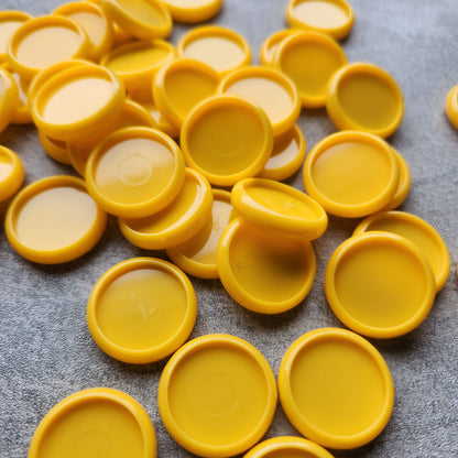 24mm plastic disc, yellow