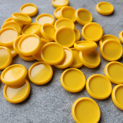 24mm plastic disc, yellow