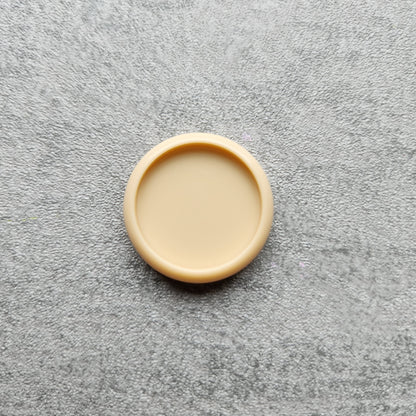 24mm plastic disc, beige