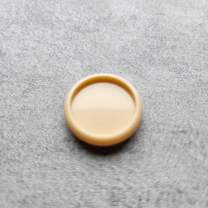 24mm plastic disc, beige