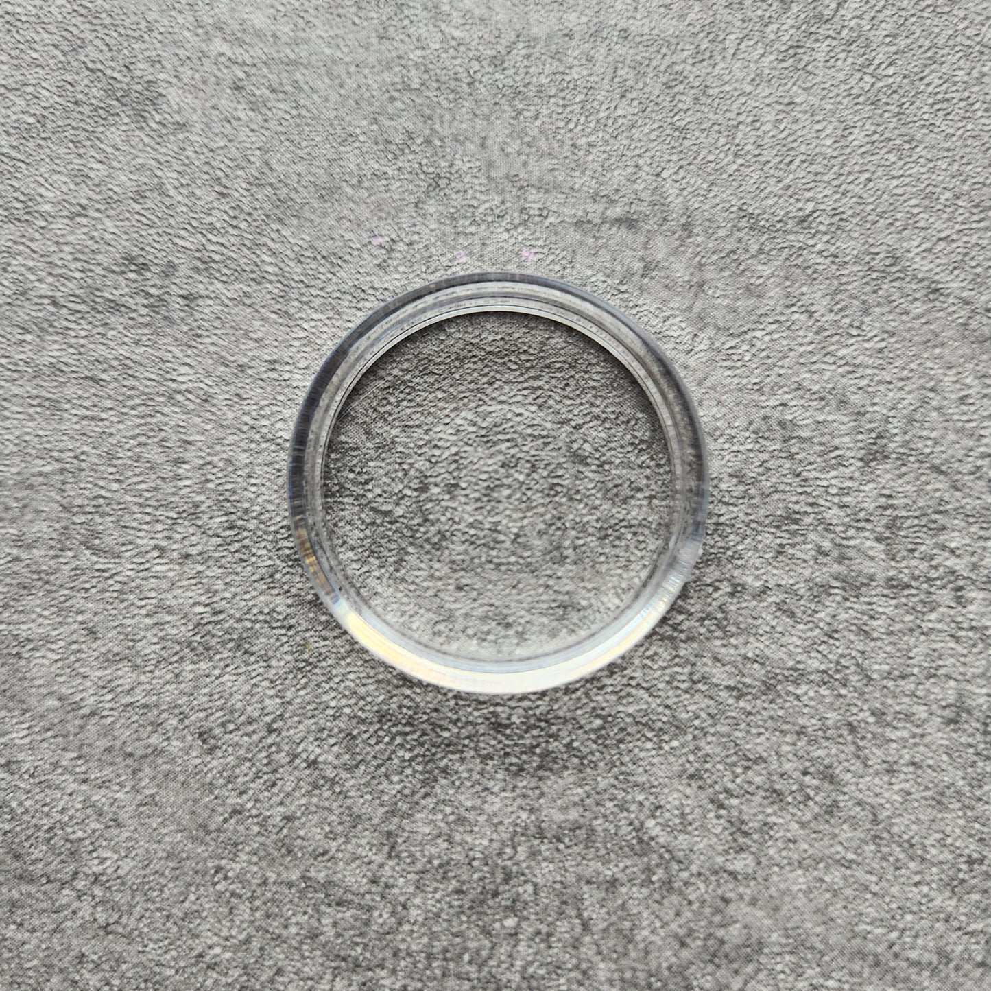 28mm plastic disc, clear