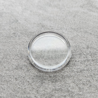 28mm plastic disc, clear