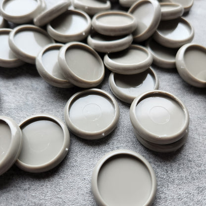 24mm plastic disc, grey