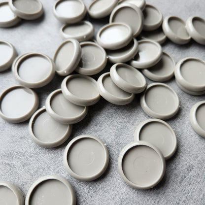 24mm plastic disc, grey