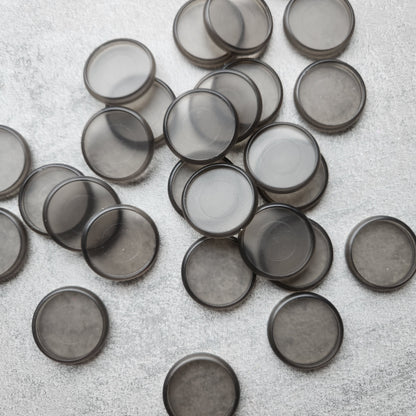 32mm plastic disc, frosted grey