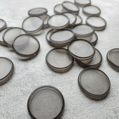 32mm plastic disc, frosted grey