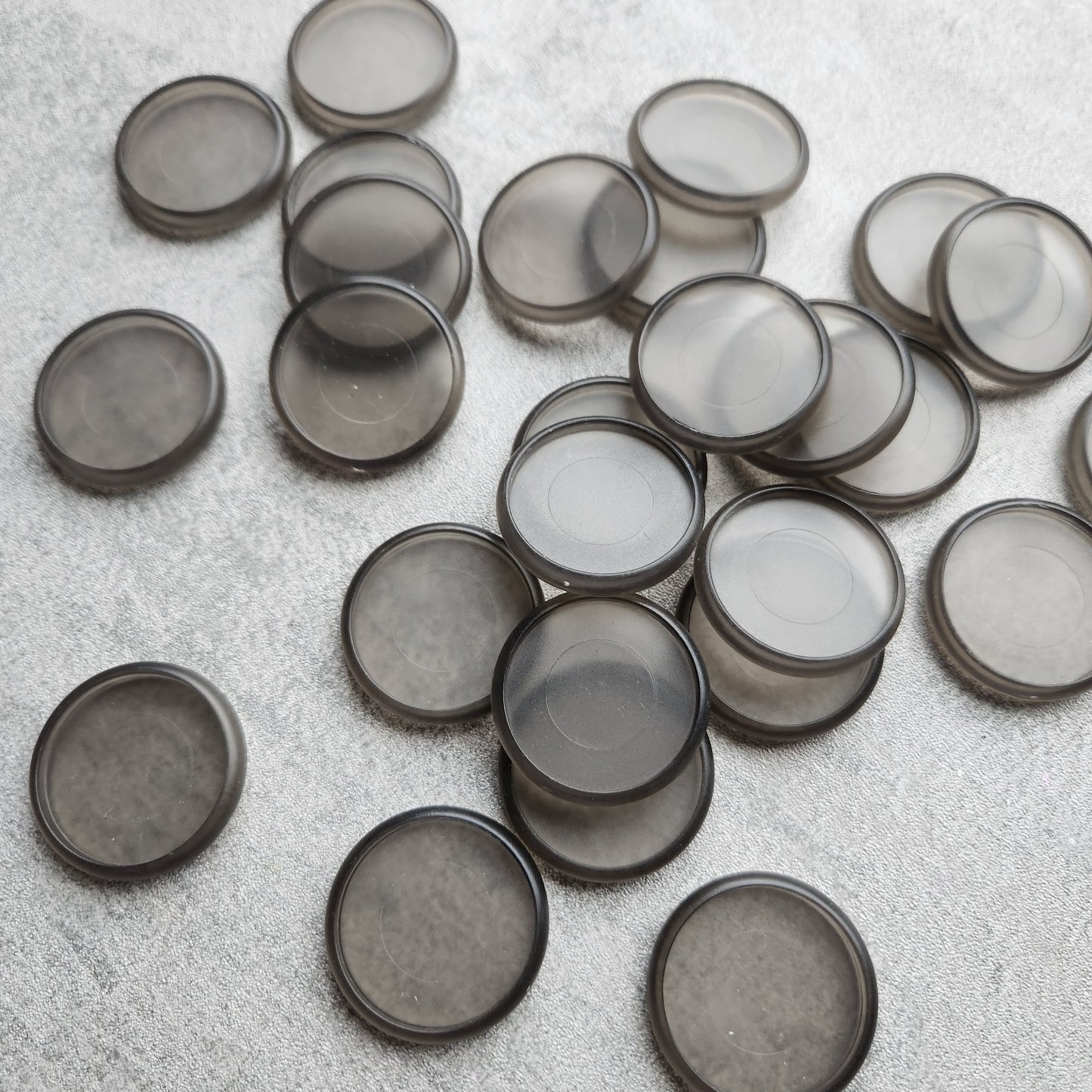 32mm plastic disc, frosted grey