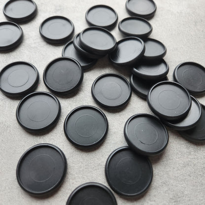 32mm plastic disc, black