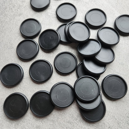 32mm plastic disc, black