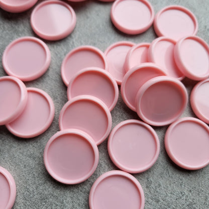 32mm plastic disc, light pink