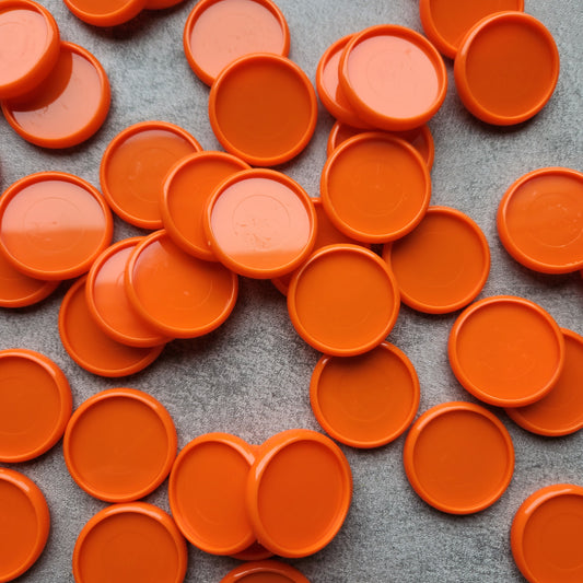 32mm plastic disc, orange