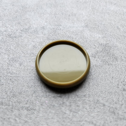 32mm plastic disc, olive green