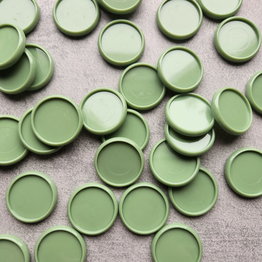 32mm plastic disc, green