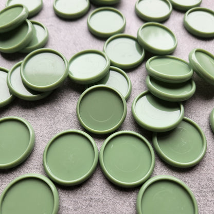 32mm plastic disc, green