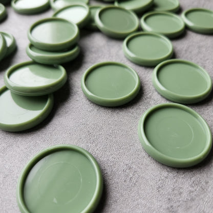 32mm plastic disc, green