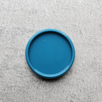 32mm plastic disc, dusty blue