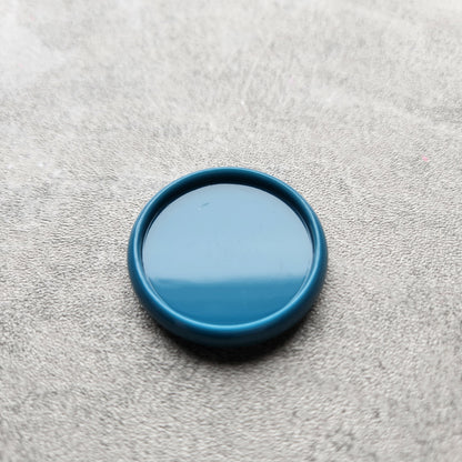 32mm plastic disc, dusty blue