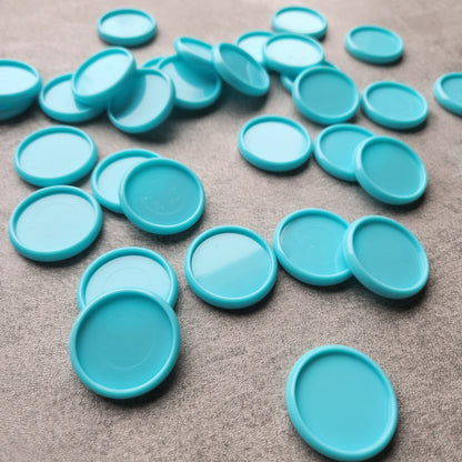 32mm plastic disc, blue